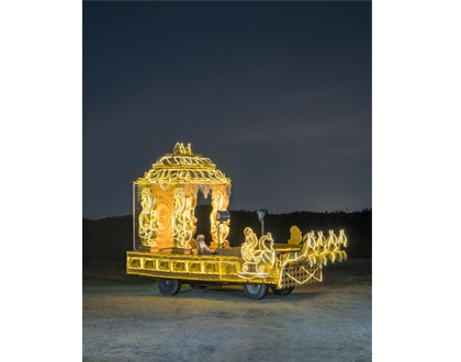 SMR001<br>
CHARIOTS OF FROLIC<br>
Veerapandi – 15th August 2018<br>
Archival print on Hahnemuhle paper<br>
34 x 27 inches<br>
Available