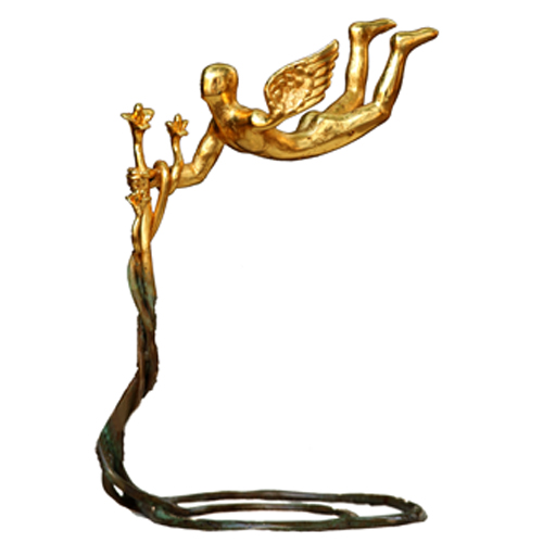 YSC0020 
Lotus with Man 
Gold dipped Bronze 
18 x 9 x 18 inches 
Unavailable 