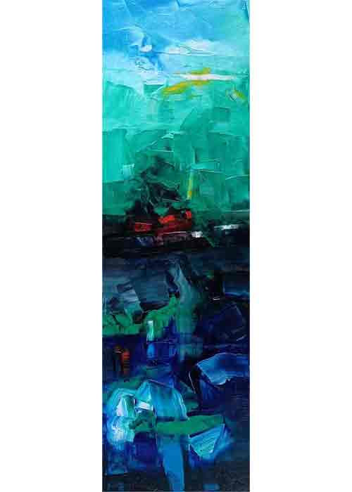 V0136
Untitled - CXXI
2022
Oil on Canvas
47 X 15 inches
Available