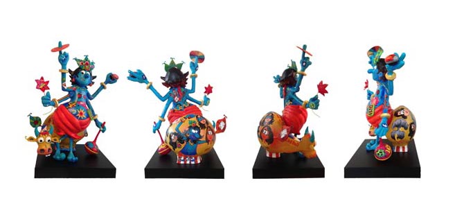 BB42 
Krishna - 360 degree view 
Painted fiberglass 
36” x 12” x 36” 
Unavailable (can be commissioned)
