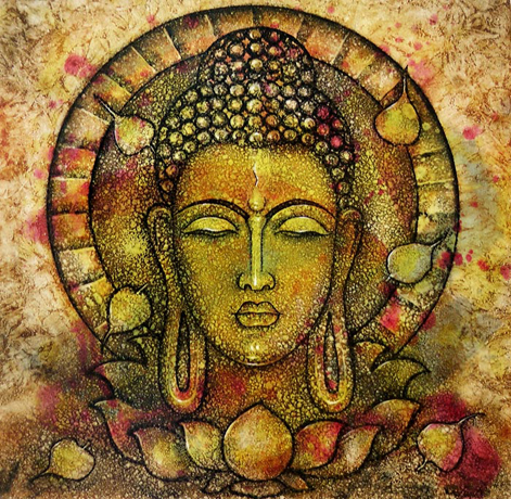 CH04 
Buddha - XV 
Oil on canvas 
24 x 24 inches 
Unavailable 