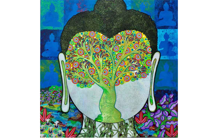 CM109 
Bodhi Tree - IX
Mixed Media on Canvas
24 X 24 inches
Available