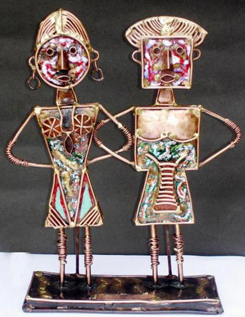 HE03 
Undetachable Lovers 
Welded copper 
14 x 11 x 13.5 inches 
Unavailable (can be commissioned)