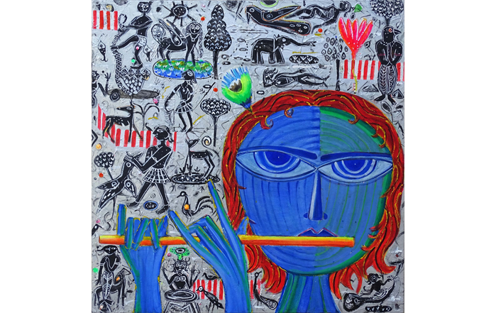 MU0053
Krishna - III
Mixed Media on Canvas
30 x 30 inches
Unavailable (Can be commissioned)
