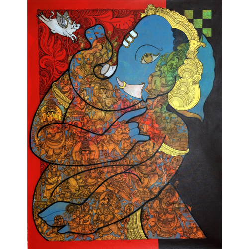 RG02 
Ganesha 
Oil on canvas 
39 x 31 inches 
Unavailable (Can be commissioned)
