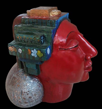 Rohini Reddy 
RR02 
Head 
Painted Fiberglass 
13 x 11 x 14 inches 
Unavailable (Can be commissioned)