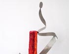 SB57<br> 
I Am What I Am - II<br>  
Stainless steel and painted fiberglass<br>  
41 x 13 inches<br>  
Unavailable (can be commissioned)