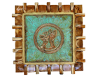 YSC0025<br>
Blossoming Love – IV<br>
Brass and Wood<br>
27 x 27 inches<br>
Available
