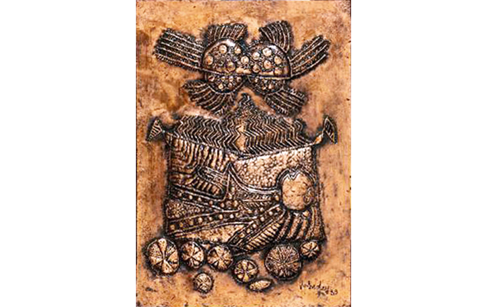 SGV107
Surya
Relief in Copper
16 x 11 inches
Unavailable (Can be commissioned)
