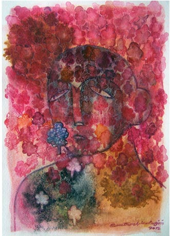 SKWA8 
Untitled - VIII 
Water colour on paper 
11 x 8 inches 
Available