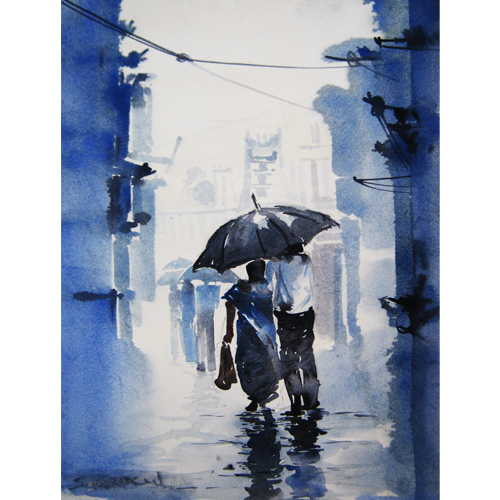 SP14 
Madras - a reflection - 14 
Watercolour on paper 
16 x 11.5 inches 
Unavailable (Can be commissioned)