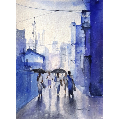 SP22 
Madras - a reflection - 22 
Watercolour on paper 
16 x 11.5 inches 
Unavailable (Can be commissioned)