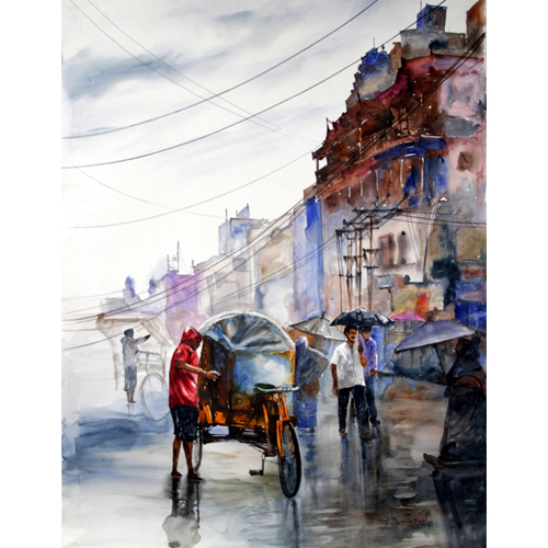 SP6 
Madras - a reflection - 6 
Watercolour on paper 
38 x 29 inches 
Unavailable (Can be commissioned)