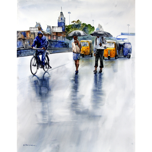 SP7 
Madras - a reflection - 7 
Watercolour on paper 
38 x 29 inches  
Unavailable (Can be commissioned)