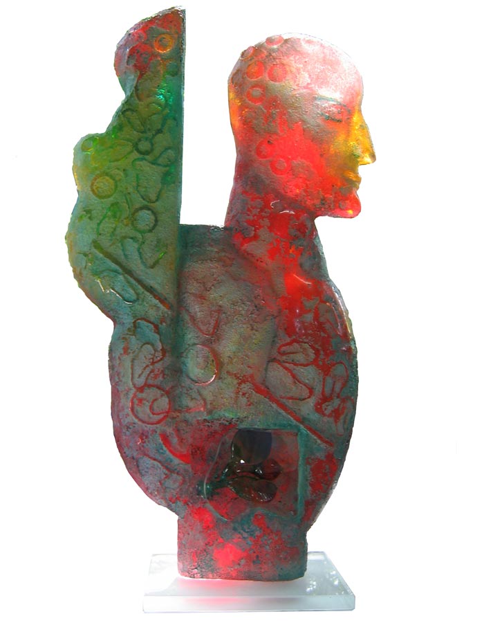 SS04 
Self Confident 
Cast and flame worked glass 
25.5 x 13 x 3 inches 
Unavailable (Can be commissioned)