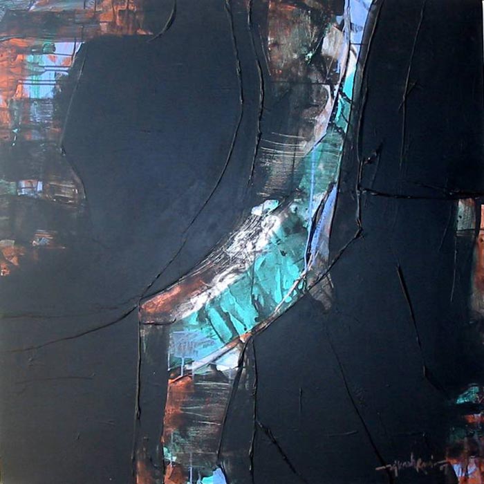 Vikash Ravi 
VR01  
Beauty in Black 
Acrylic on canvas 
35 x 35 inches 
Unavailable