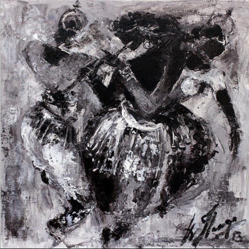 AV40  
Raas Leela 4   
Acrylic on canvas  
12 x 12 inches 
Unavailable (Can be commissioned)