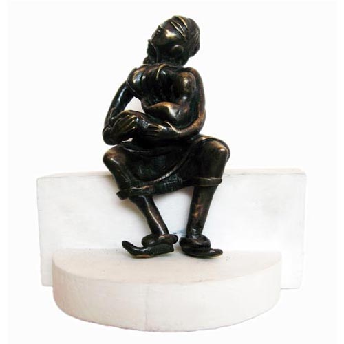 A.Selvaraj 
Mother and child 
Bronze 
9 x 4 x 10 inches 
Unavailable (Can be commissioned)